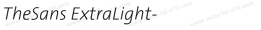TheSans ExtraLight字体转换